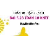 Bài 5.23 SGK Toán 10 Kết nối tri thức tập 1